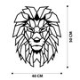 Wallity Lion Metal Decor Negro